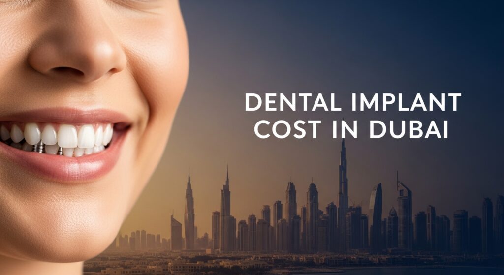 Smiling patient after receiving dental implants in a modern Dubai clinic