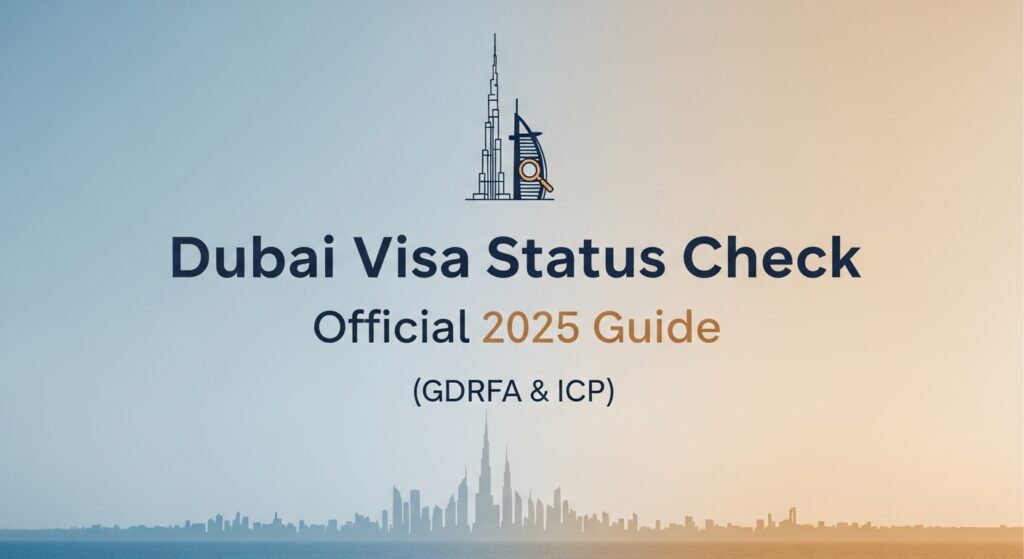 Dubai visa status check online through official ICP website